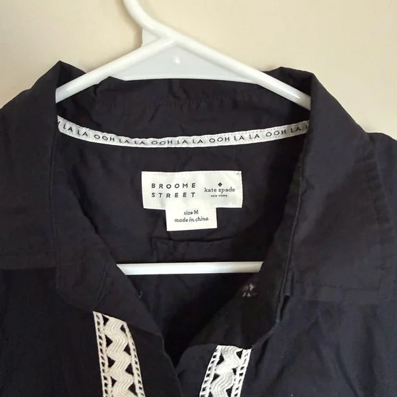 Victorian Romantic Black and White Lace Kate Spade & Broome Street Mini Dress - Picture 4 of 11